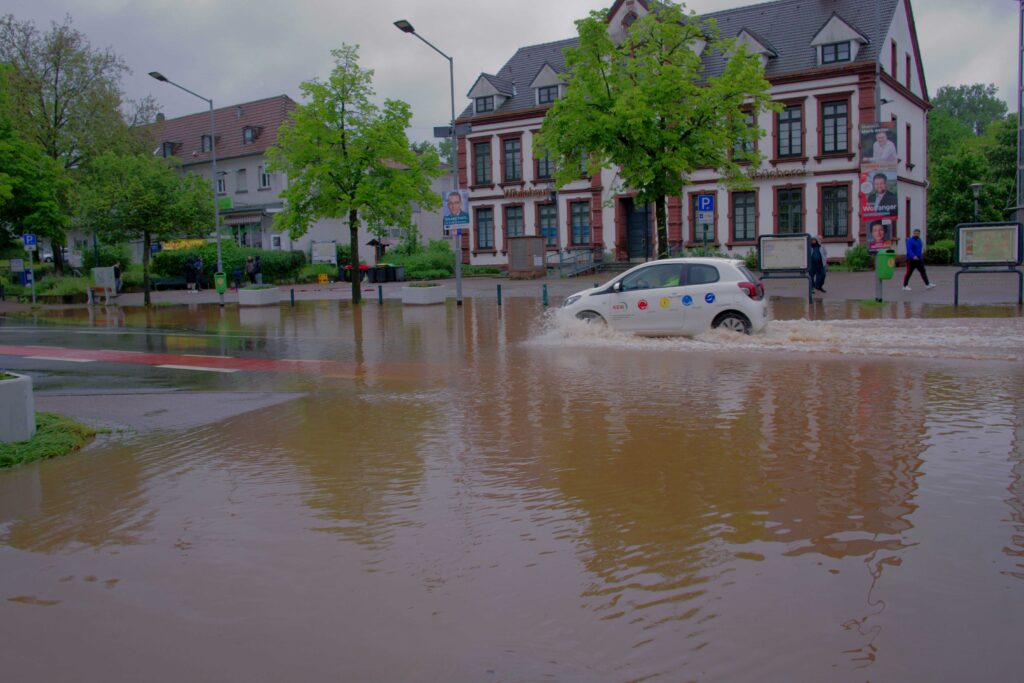 Hochwasser im Saarland am 17.05.2024