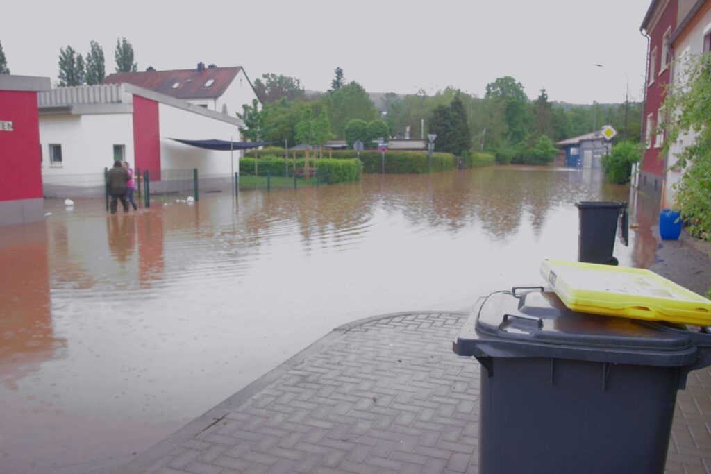 Hochwasser im Saarland am 17.05.2024